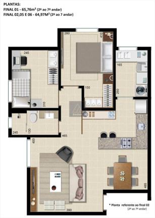 Imagem Apartamento com 2 Quartos à Venda, 66 m² em Rebouças - Curitiba
