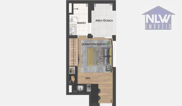 Imagem Studio com 1 Quarto à Venda, 22 m² em Vila Mariana - São Paulo Imagem Studio com 1 Quarto à Venda, 22 m² em Vila Mariana - São Paulo