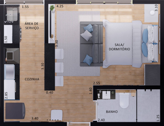 Imagem Apartamento com 1 Quarto à Venda, 45 m² em Jardim Colonial - Atibaia Imagem Apartamento com 1 Quarto à Venda, 45 m² em Jardim Colonial - Atibaia