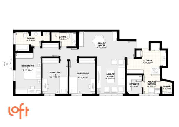 Imagem Apartamento com 3 Quartos à Venda, 106 m² em Itaim Bibi - São Paulo Imagem Apartamento com 3 Quartos à Venda, 106 m² em Itaim Bibi - São Paulo