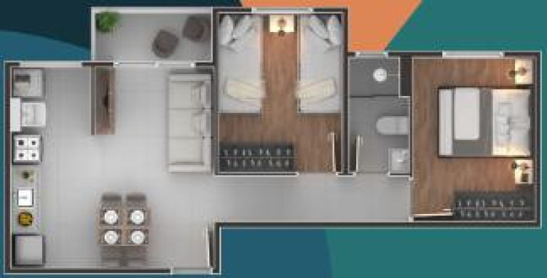 Imagem Apartamento com 2 Quartos à Venda, 46 m² em Vila Nova Aparecida - Mogi Das Cruzes
