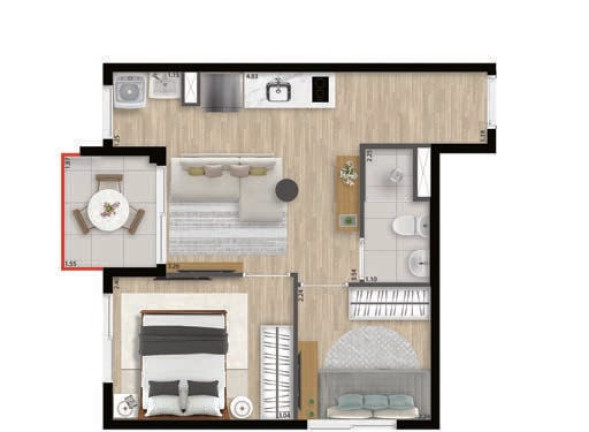 Imagem Apartamento com 2 Quartos à Venda, 36 m² em Perdizes - São Paulo Imagem Apartamento com 2 Quartos à Venda, 36 m² em Perdizes - São Paulo