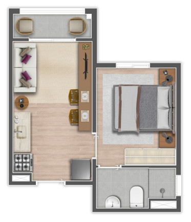 Imagem Imóvel com 2 Quartos à Venda, 36 m² em Lapa De Baixo - São Paulo Imagem Imóvel com 2 Quartos à Venda, 36 m² em Lapa De Baixo - São Paulo