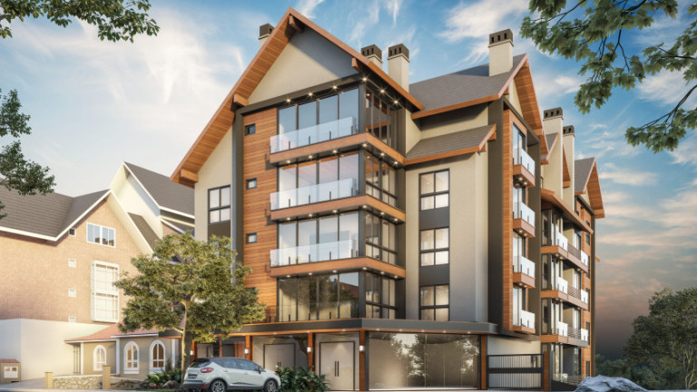 Apartamento com 1 Quarto à Venda, 83 m² em Centro - Gramado