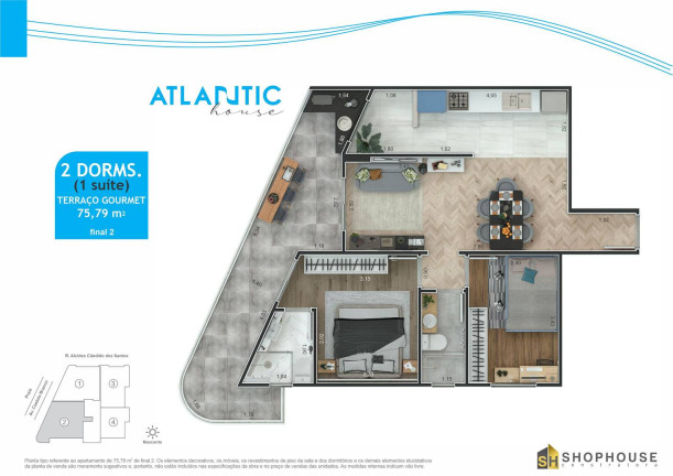 Imagem Apartamento com 2 Quartos à Venda, 75 m² em Maracanã - Praia Grande Imagem Apartamento com 2 Quartos à Venda, 75 m² em Maracanã - Praia Grande