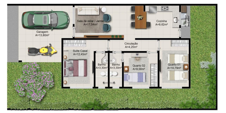 Imagem Imóvel com 
            	3             Quartos à Venda, 104 m² em 
            	Sitios Santa Luzia             - 
            	Aparecida De Goiania            