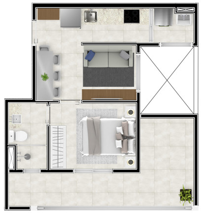 Imagem Apartamento com 1 Quarto à Venda, 25 m² em Vila Sônia - São Paulo