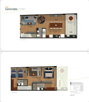 Imagem Imóvel com 2 Quartos à Venda, 114 m² em Norte (águas Claras) - Brasília Imagem Imóvel com 2 Quartos à Venda, 114 m² em Norte (águas Claras) - Brasília