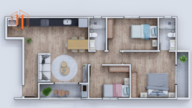 Imagem Apartamento com 3 Quartos à Venda, 80 m² em Maria Antonieta - Pinhais Imagem Apartamento com 3 Quartos à Venda, 80 m² em Maria Antonieta - Pinhais