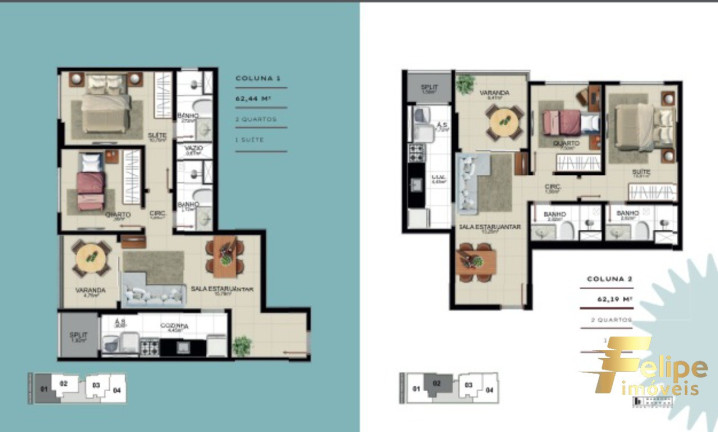 Imagem Imóvel com 2 Quartos à Venda, 62 m² em Praia Do Suá - Vitória Imagem Imóvel com 2 Quartos à Venda, 62 m² em Praia Do Suá - Vitória