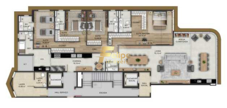 Imagem Imóvel com 4 Quartos à Venda, 223 m² em Praia Do Canto - Vitória Imagem Imóvel com 4 Quartos à Venda, 223 m² em Praia Do Canto - Vitória