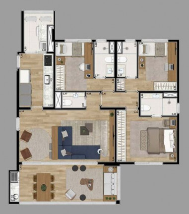 Imagem Apartamento com 3 Quartos à Venda, 116 m² em Mooca - São Paulo Imagem Apartamento com 3 Quartos à Venda, 116 m² em Mooca - São Paulo
