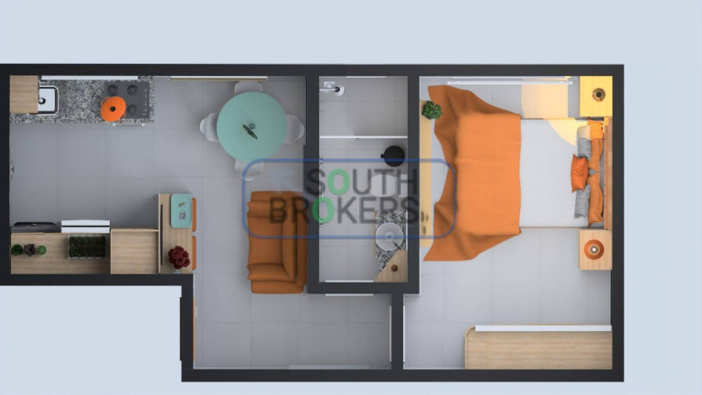 Imagem Apartamento com 1 Quarto à Venda, 27 m² em Cajuru - Curitiba Imagem Apartamento com 1 Quarto à Venda, 27 m² em Cajuru - Curitiba