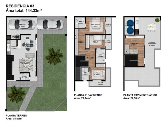 Imagem Casa com 3 Quartos à Venda, 144 m² em Cruzeiro - São José Dos Pinhais Imagem Casa com 3 Quartos à Venda, 144 m² em Cruzeiro - São José Dos Pinhais