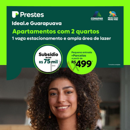 Imagem Apartamento com 2 Quartos à Venda, 40 m² em Morro Alto - Guarapuava Imagem Apartamento com 2 Quartos à Venda, 40 m² em Morro Alto - Guarapuava