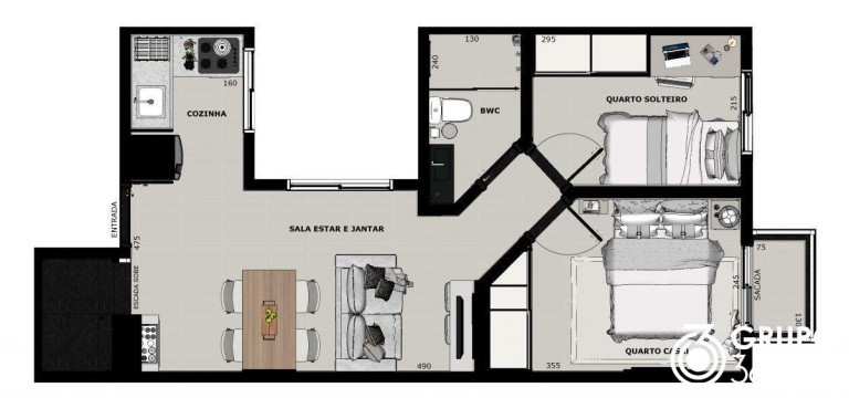 Imagem Apartamento com 2 Quartos à Venda, 81 m² em Campestre - Santo André