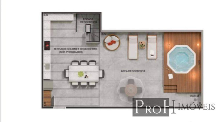 Imagem Cobertura com 3 Quartos à Venda, 125 m² em Jardim - Santo André