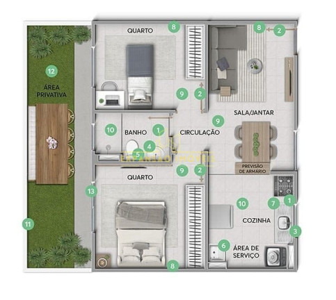 Imagem Apartamento com 2 Quartos à Venda, 85 m² em São Sebastião - Palhoça Imagem Apartamento com 2 Quartos à Venda, 85 m² em São Sebastião - Palhoça