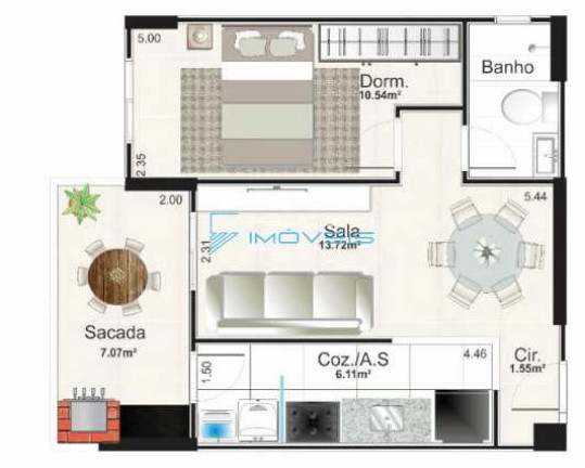 Imagem Apartamento com 1 Quarto à Venda, 52 m² em Aviação - Praia Grande Imagem Apartamento com 1 Quarto à Venda, 52 m² em Aviação - Praia Grande