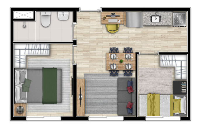 Imagem Apartamento com 2 Quartos à Venda, 32 m² em Bela Vista - São Paulo