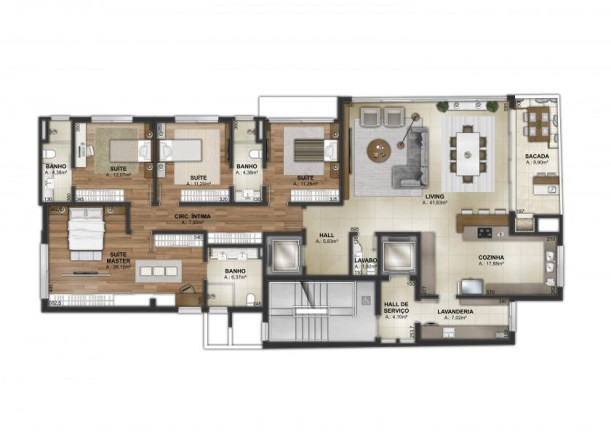 Imagem Apartamento com 3 Quartos à Venda, 190 m² em Exposição - Caxias Do Sul