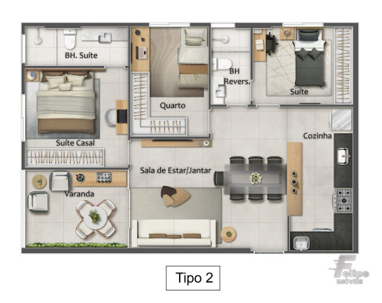 Imagem Imóvel com 3 Quartos à Venda, 77 m² em Praia Da Costa - Vila Velha Imagem Imóvel com 3 Quartos à Venda, 77 m² em Praia Da Costa - Vila Velha