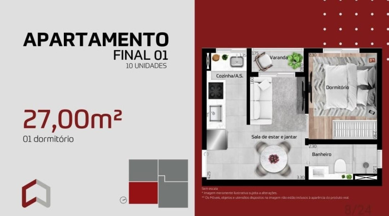 Imagem Apartamento com 1 Quarto à Venda, 27 m² em Vila Tolstoi - São Paulo Imagem Apartamento com 1 Quarto à Venda, 27 m² em Vila Tolstoi - São Paulo