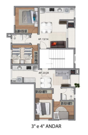 Imagem Apartamento com 3 Quartos à Venda, 80 m² em Carioca - São José Dos Pinhais Imagem Apartamento com 3 Quartos à Venda, 80 m² em Carioca - São José Dos Pinhais