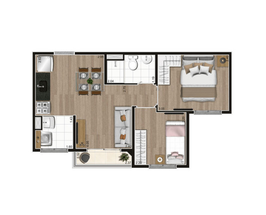 Imagem Imóvel com 2 Quartos à Venda, 37 m² em Terceira Divisão De Interlagos - São Paulo Imagem Imóvel com 2 Quartos à Venda, 37 m² em Terceira Divisão De Interlagos - São Paulo