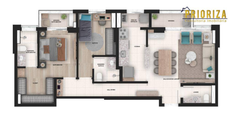 Imagem Apartamento com 3 Quartos à Venda, 107 m² em Edifício épico - Sorocaba Imagem Apartamento com 3 Quartos à Venda, 107 m² em Edifício épico - Sorocaba