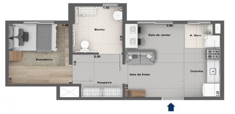 Imagem Imóvel com 1 Quarto à Venda, 35 m² em Ipiranga - São Paulo Imagem Imóvel com 1 Quarto à Venda, 35 m² em Ipiranga - São Paulo
