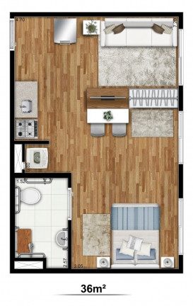 Imagem Studio com 1 Quarto à Venda, 36 m² em Jardim Prudência - São Paulo Imagem Studio com 1 Quarto à Venda, 36 m² em Jardim Prudência - São Paulo