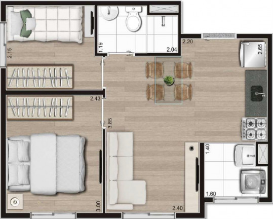Imagem Imóvel com 2 Quartos à Venda, 35 m² em Vila Nina - São Paulo Imagem Imóvel com 2 Quartos à Venda, 35 m² em Vila Nina - São Paulo