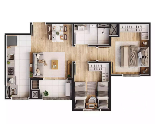Imagem Apartamento com 2 Quartos à Venda, 50 m² em Glória - Joinville Imagem Apartamento com 2 Quartos à Venda, 50 m² em Glória - Joinville