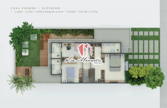 Imagem Casa de Condomínio com 3 Quartos à Venda, 144 m² em Flores - Manaus