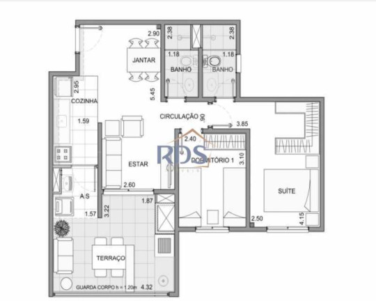 Imagem Apartamento com 2 Quartos à Venda, 67 m² em Santo Amaro - São Paulo