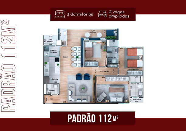 Imagem Apartamento à Venda,  em Vila Costa - Taubaté