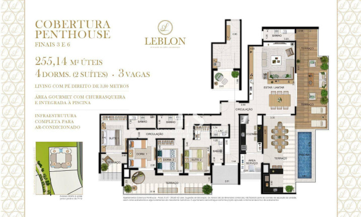 Imagem Cobertura com 4 Quartos à Venda, 255 m² em Riviera De São Lourenço - Bertioga Imagem Cobertura com 4 Quartos à Venda, 255 m² em Riviera De São Lourenço - Bertioga