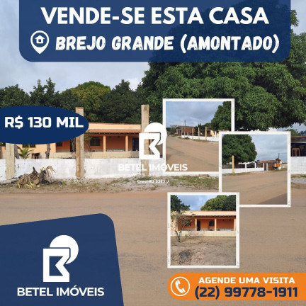 Imagem Casa com 2 Quartos à Venda, 120 m² em Amontoado Brejo Grande - São Francisco De Itabapoana Imagem Casa com 2 Quartos à Venda, 120 m² em Amontoado Brejo Grande - São Francisco De Itabapoana