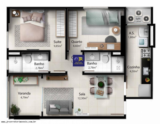 Imagem Apartamento com 3 Quartos à Venda,  em Praia De Itaparica - Vila Velha
