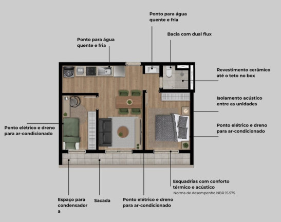 Imagem Apartamento com 2 Quartos à Venda, 34 m² em Vila Izabel - Curitiba