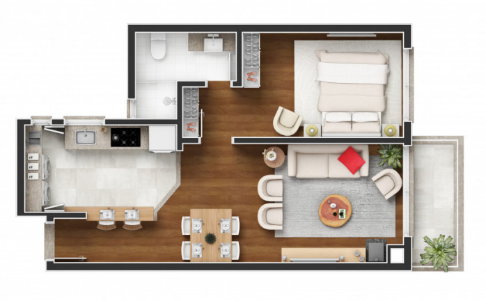 Imagem Apartamento com 1 Quarto à Venda, 53 m² em Centro - Canela Imagem Apartamento com 1 Quarto à Venda, 53 m² em Centro - Canela