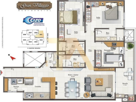 Imagem Apartamento com 3 Quartos à Venda, 60 m² em Centro - Imbituba Imagem Apartamento com 3 Quartos à Venda, 60 m² em Centro - Imbituba