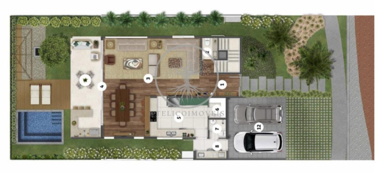 Imagem Casa de Condomínio com 3 Quartos à Venda, 229 m² em Alphaville Dom Pedro - Campinas