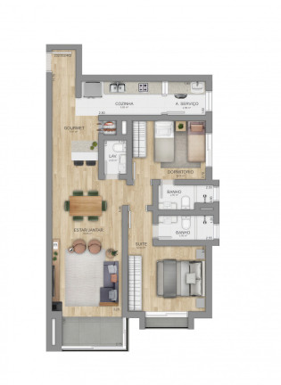 Imagem Apartamento com 3 Quartos à Venda, 100 m² em Centro  - Canela
