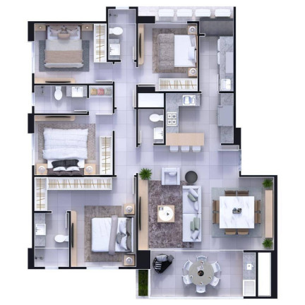 Imagem Apartamento com 4 Quartos à Venda, 133 m² em Centro - Balneário Camboriú