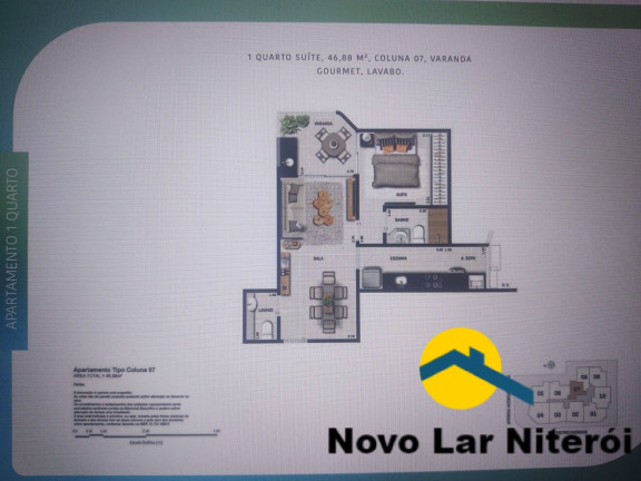 Imagem Apartamento com 1 Quarto à Venda, 46 m² em Piratininga - Niterói Imagem Apartamento com 1 Quarto à Venda, 46 m² em Piratininga - Niterói