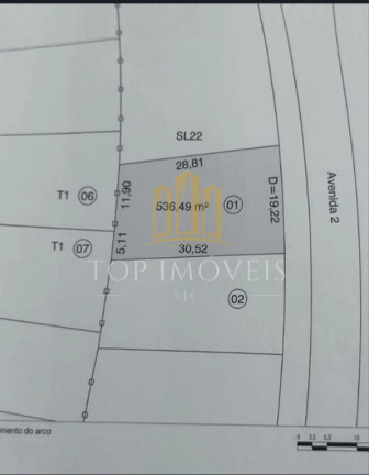 Imagem Terreno em Condomínio à Venda, 536 m² em Condomínio Residencial Alphaville Ii - São José Dos Campos