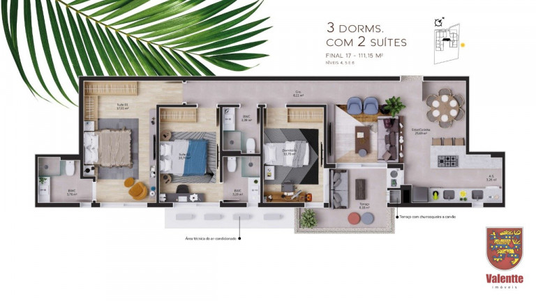 Imagem Apartamento com 3 Quartos à Venda, em Cacupé - Florianópolis Imagem Apartamento com 3 Quartos à Venda, em Cacupé - Florianópolis