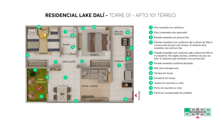 Imagem Apartamento com 2 Quartos à Venda, 46 m² em Jardim Morumbi - Londrina Imagem Apartamento com 2 Quartos à Venda, 46 m² em Jardim Morumbi - Londrina